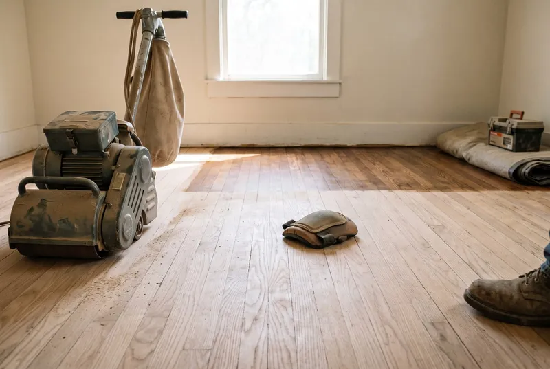 hardwood floor refinishing (sample photo)