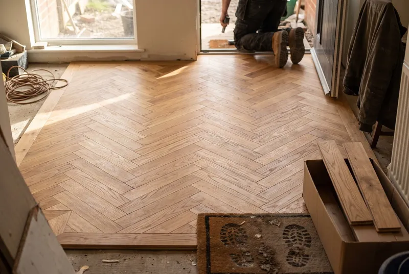 Herringbone entry (sample photo)